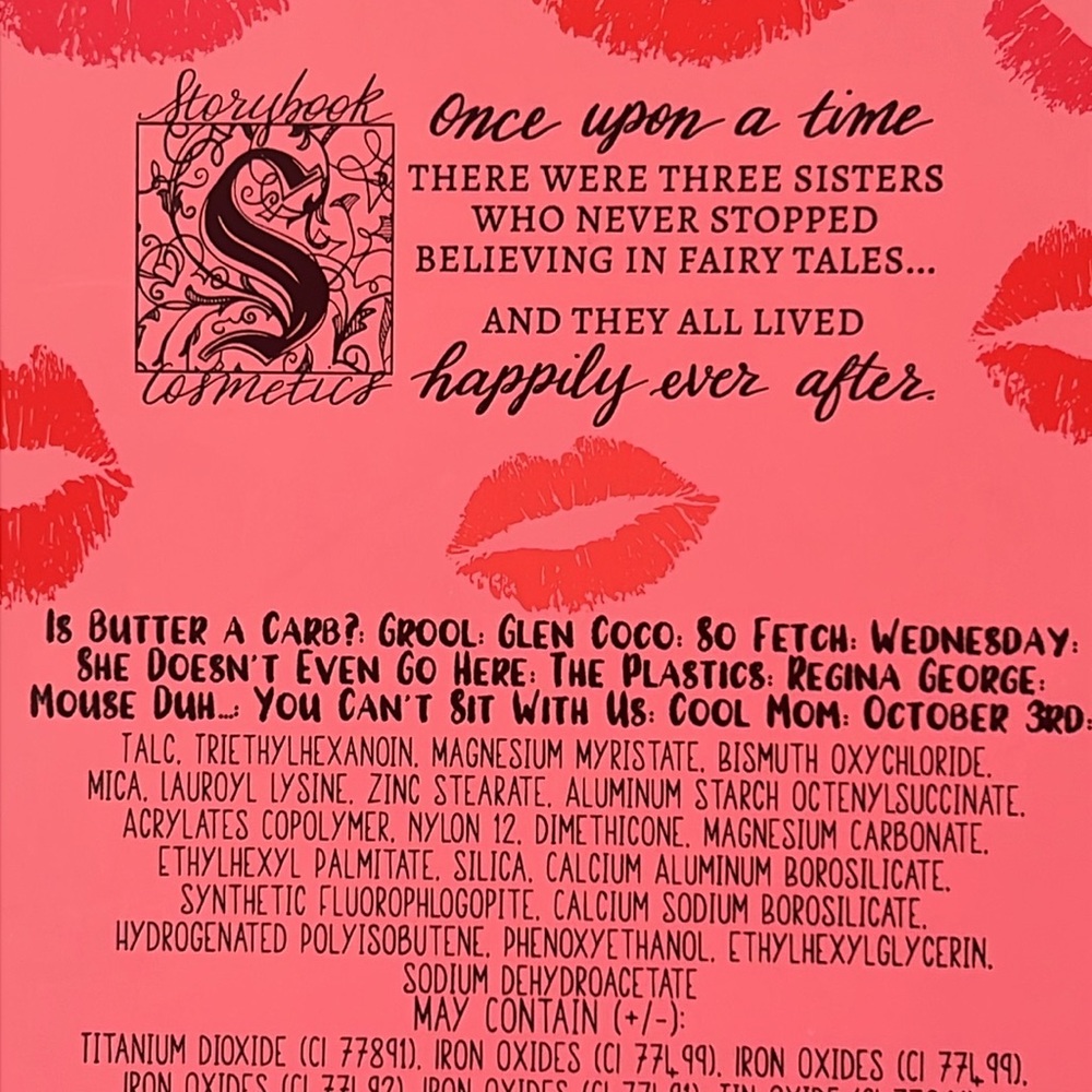 Burn Book Eyeshadow Collection Storybook Cosmetics Mean Girls Make Up New - Picture 3 of 7